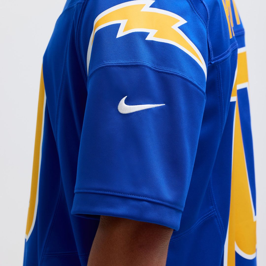 Men's Nike Los Angeles Chargers Justin Herbert White Vapor F.U.S.E. Limited NFL Jersey