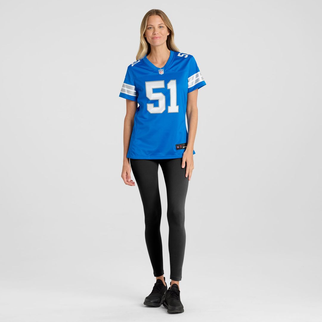 Women's Nike Detroit Lions Ben Niemann Blue Team Game NFL Jersey