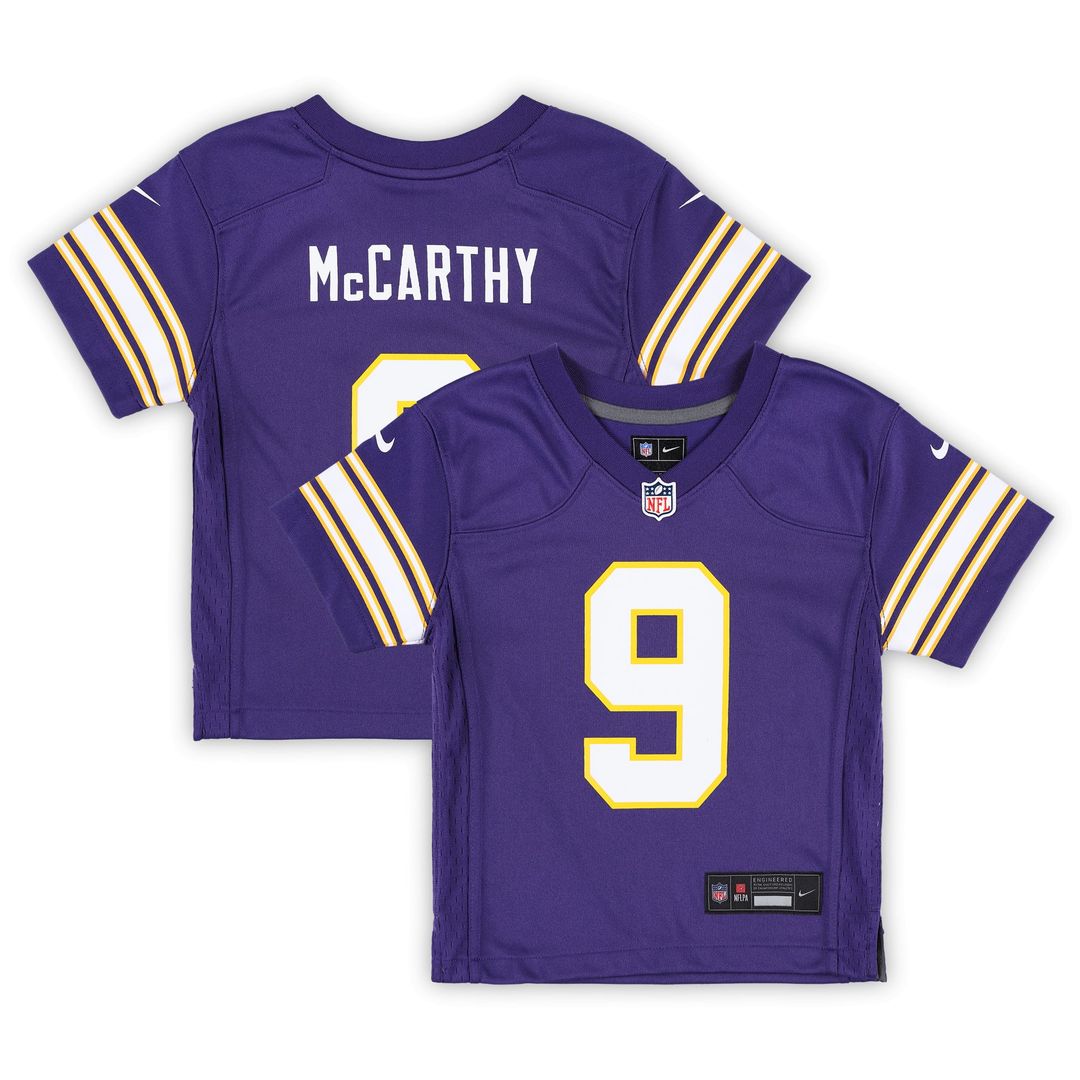 Infant Nike Minnesota Vikings J.J. McCarthy Purple Alternate Player Game NFL Jersey