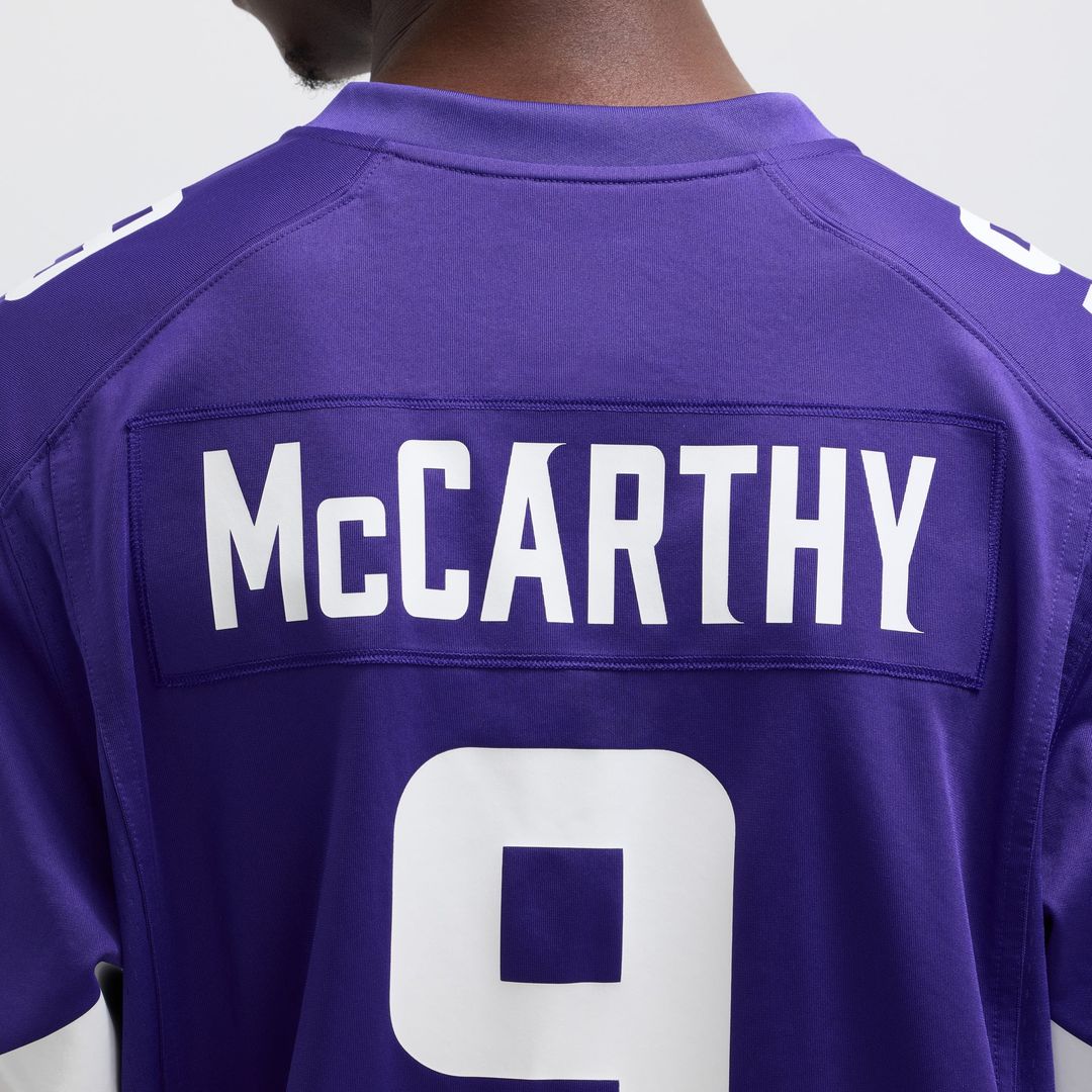 Men's Nike Minnesota Vikings J.J. McCarthy White Alternate Game Player NFL Jersey