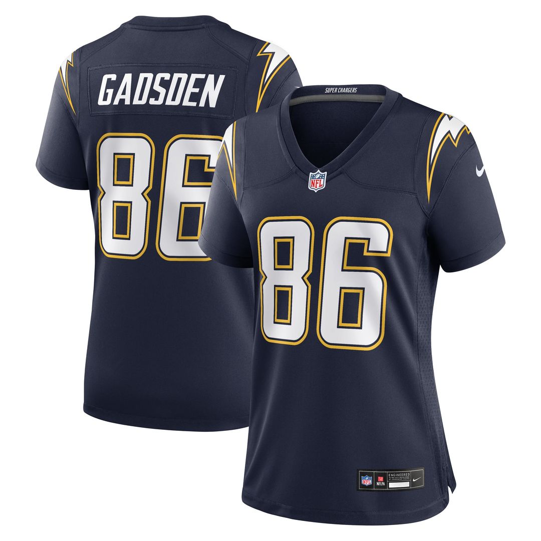Women's Nike Los Angeles Chargers Oronde Gadsden Navy Alternate 2 Super Chargers Game NFL Jersey