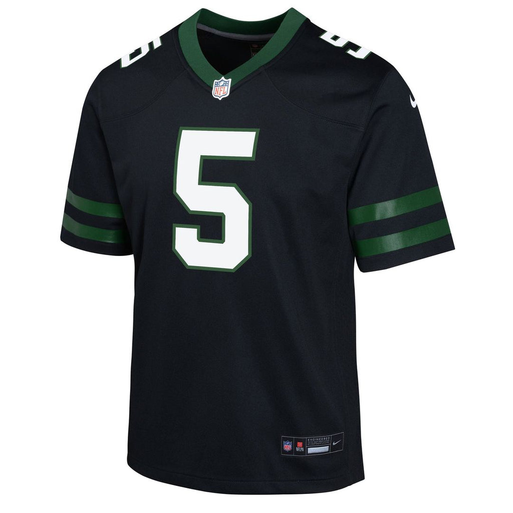 Youth Nike New York Jets Garrett Wilson Green Game NFL Jersey