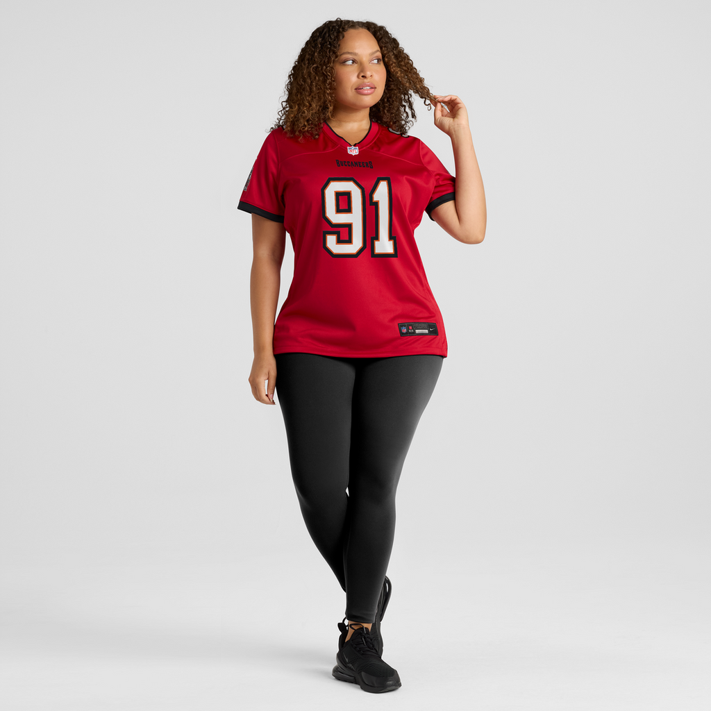 Women's Nike Tampa Bay Buccaneers A'Shawn Robinson Red Team Game NFL Jersey