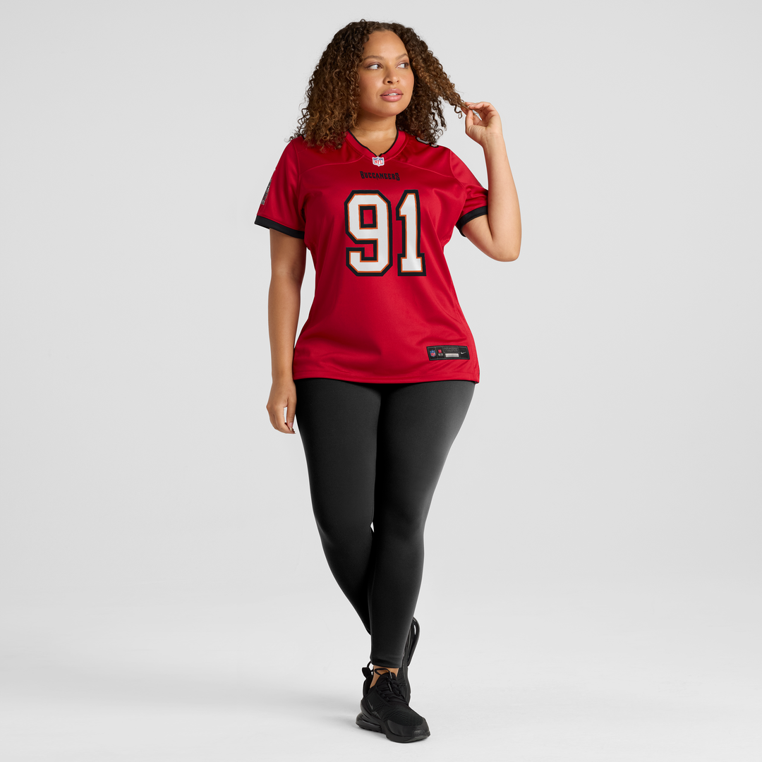 Women's Nike Tampa Bay Buccaneers A'Shawn Robinson Red Team Game NFL Jersey