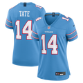 Women's Nike Tennessee Titans Carnell Tate Light Blue Team Game NFL Jersey