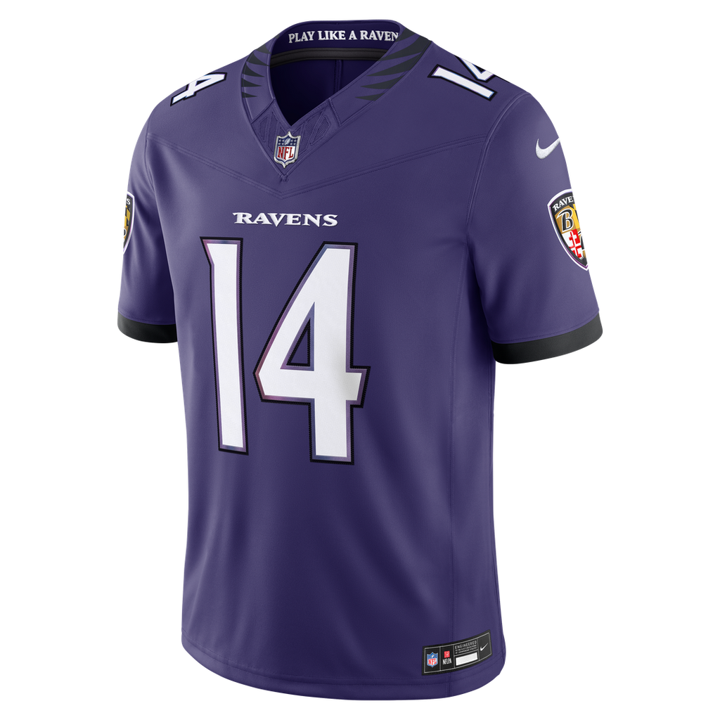 Men's Nike Baltimore Ravens Kyle Hamilton White Vapor F.U.S.E. Stitched Limited NFL Jersey