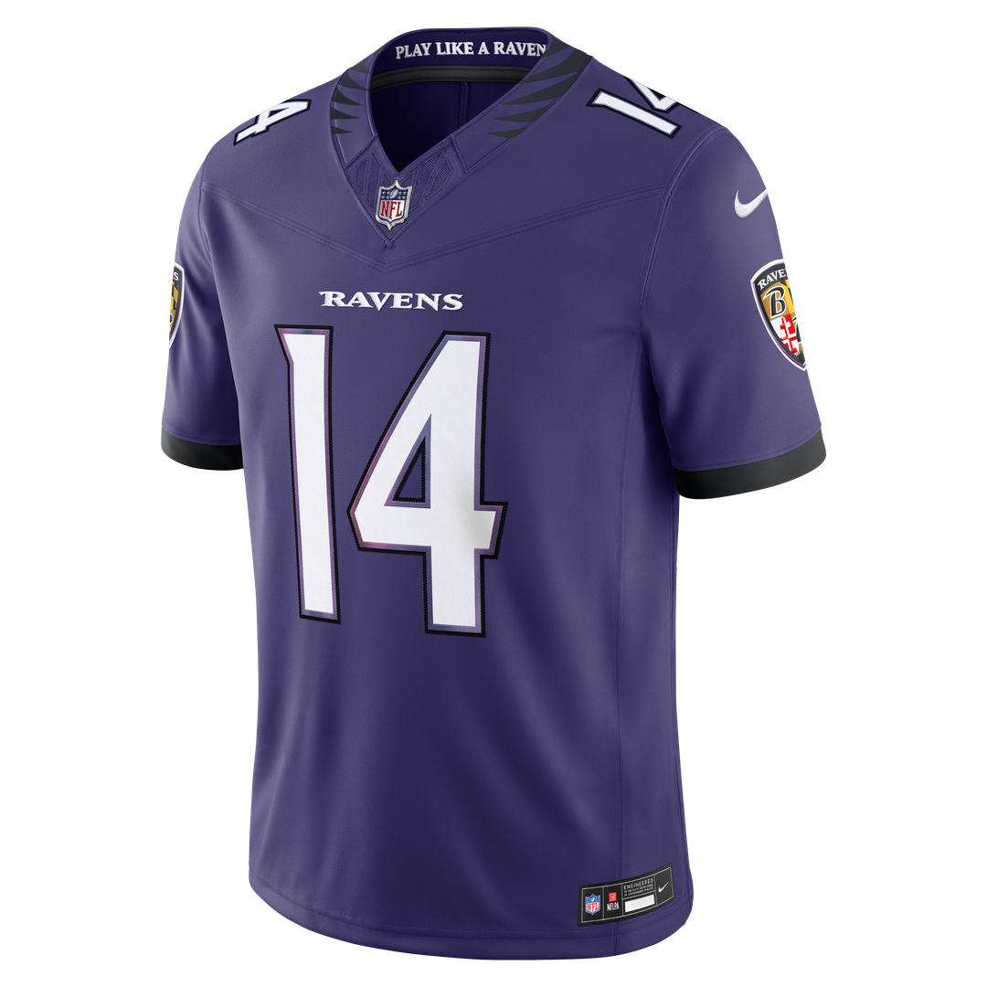 Men's Nike Baltimore Ravens Kyle Hamilton White Vapor F.U.S.E. Stitched Limited NFL Jersey