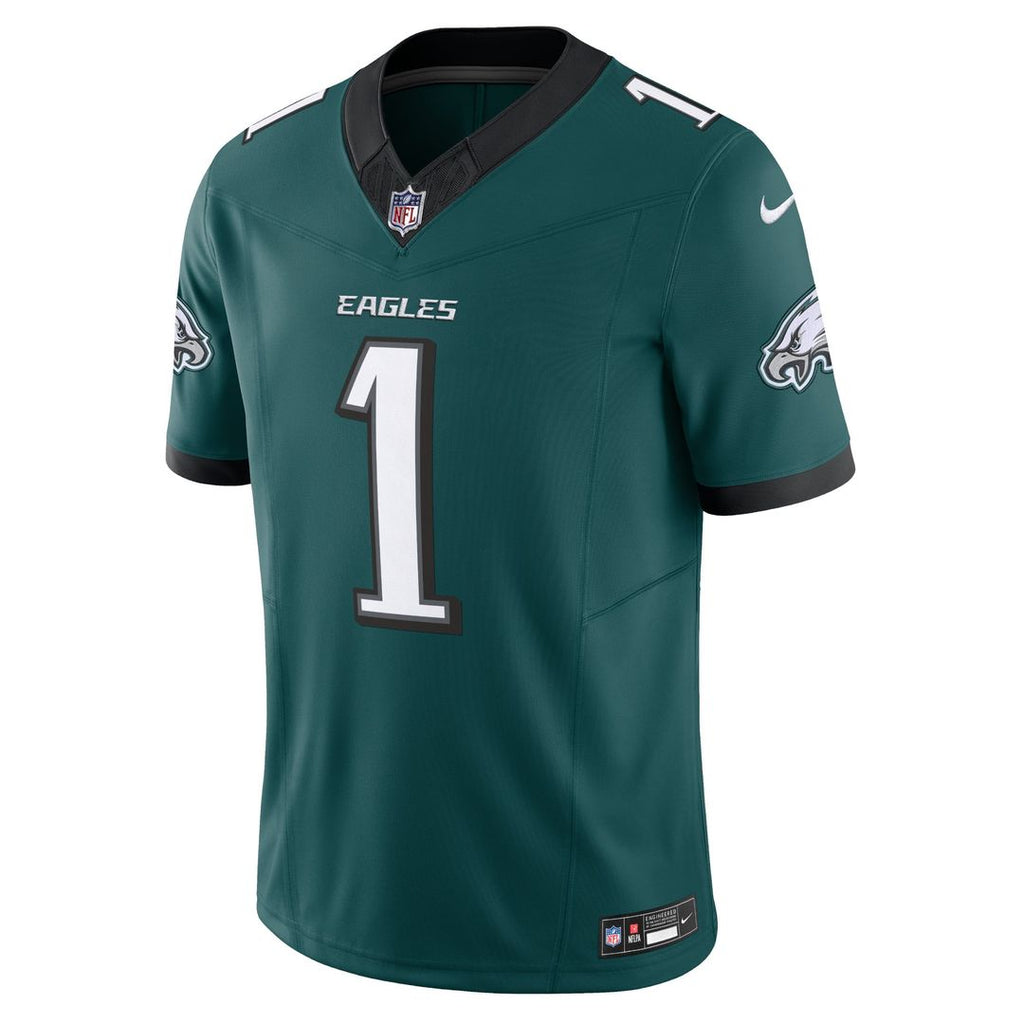 Men's Nike Philadelphia Eagles Jalen Hurts Midnight Green Vapor F.U.S.E. Limited NFL Jersey
