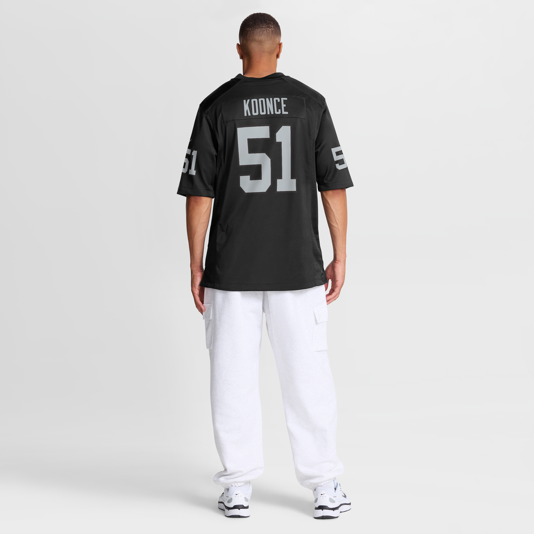 Men's Nike Las Vegas Raiders Malcolm Koonce Black Game NFL Jersey