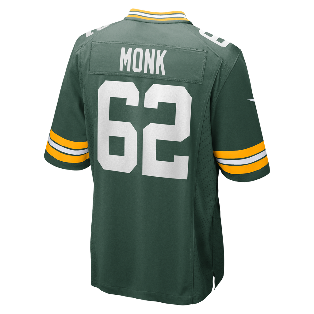 Men's Nike Green Bay Packers Jacob Monk Green Game NFL Jersey