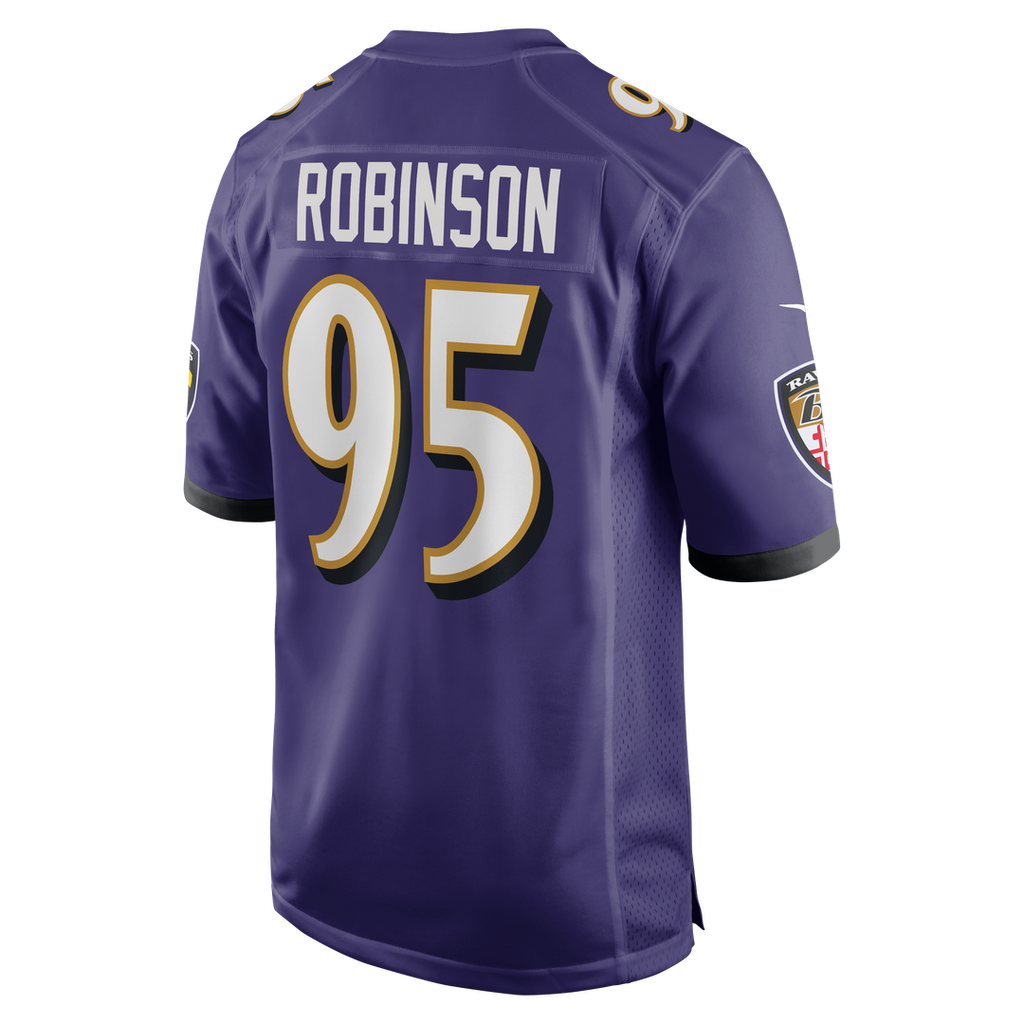 Men's Nike Baltimore Ravens Tavius Robinson Purple Team Game NFL Jersey