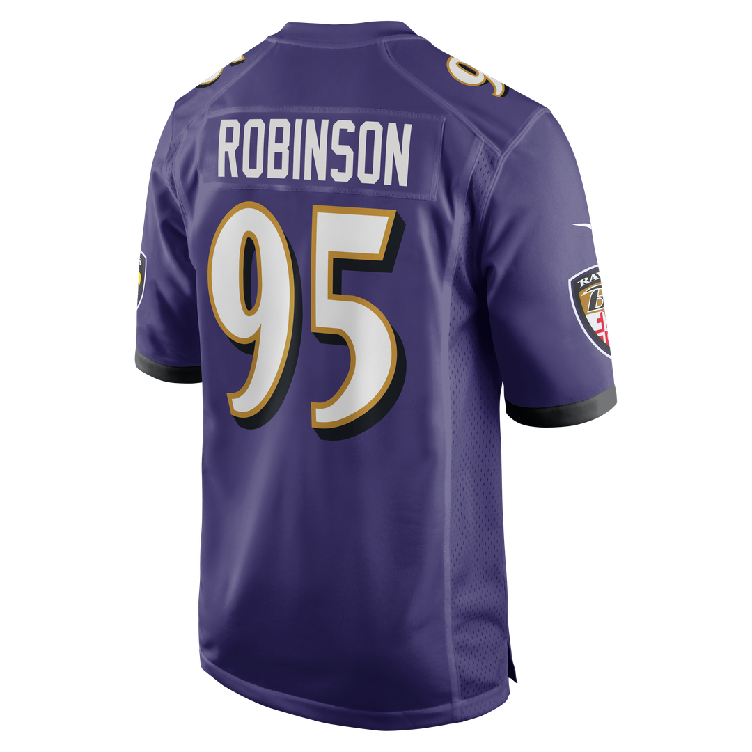 Men's Nike Baltimore Ravens Tavius Robinson Purple Team Game NFL Jersey