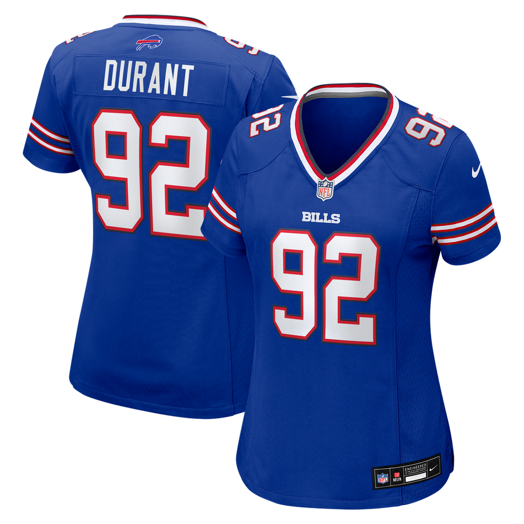 Women's Nike Buffalo Bills Zane Durant Royal Team Game NFL Jersey