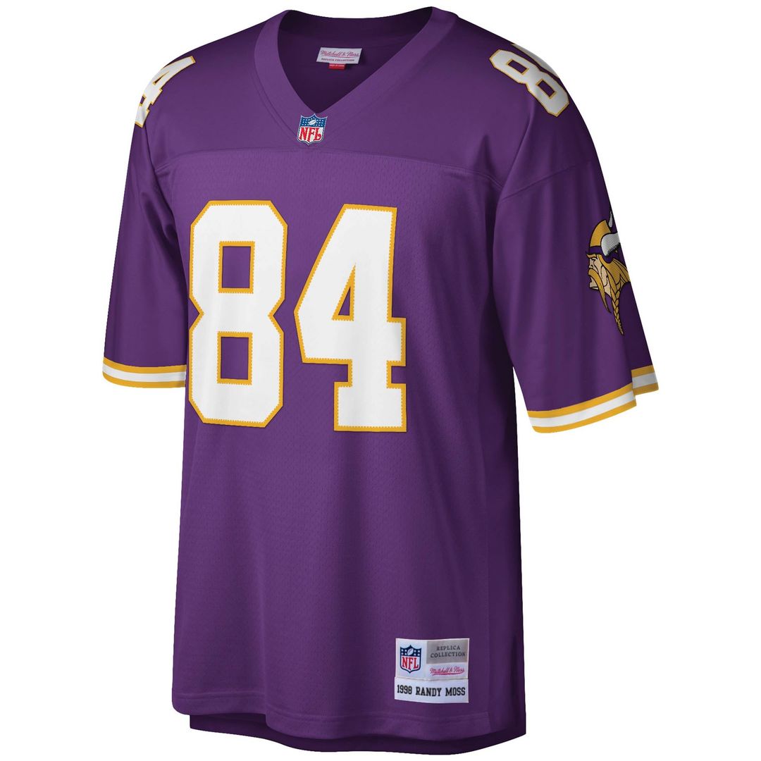Men's Mitchell & Ness Minnesota Vikings Randy Moss Purple Legacy Replica NFL Jersey