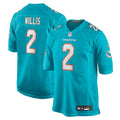 Men's Nike Miami Dolphins Malik Willis Aqua Game NFL Jersey