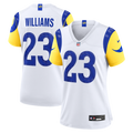 Women's Nike Los Angeles Rams Kyren Williams White Game NFL Jersey