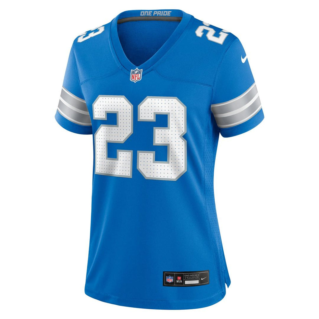 Women's Nike Detroit Lions Rock Ya-Sin Blue Team Game NFL Jersey