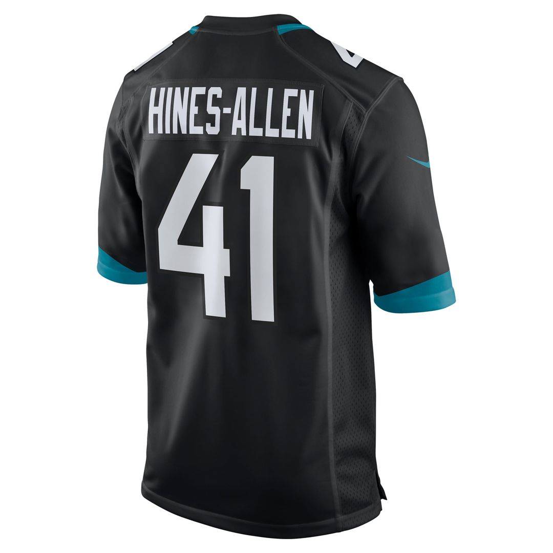 Men's Nike Jacksonville Jaguars Josh Hines-Allen Black Alternate Game NFL Jersey