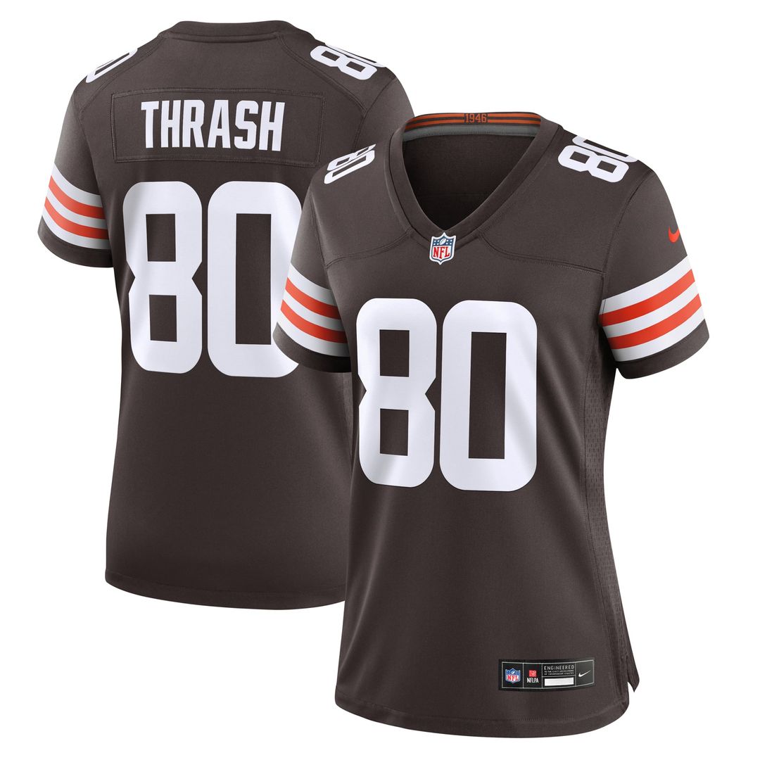Women's Nike Cleveland Browns Jamari Thrash Brown Game NFL Jersey