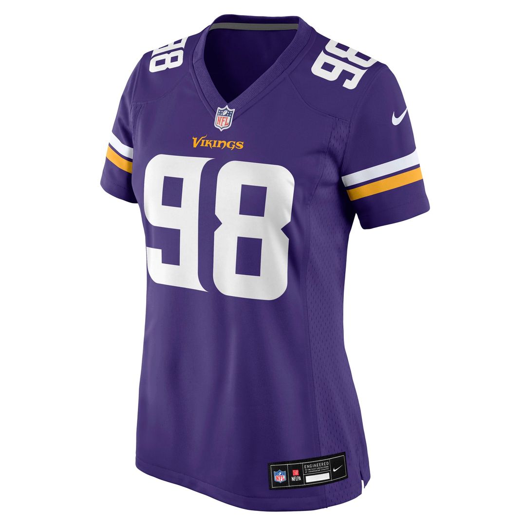 Women's Nike Minnesota Vikings Bo Richter Purple Team Game NFL Jersey