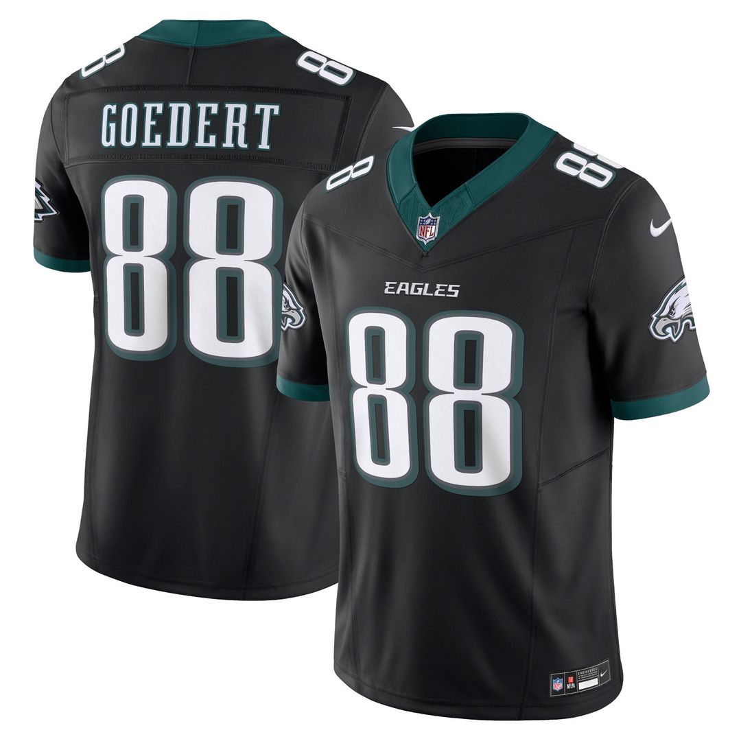 Men's Nike Philadelphia Eagles Dallas Goedert Black Alternate Vapor F.U.S.E. Limited NFL Jersey