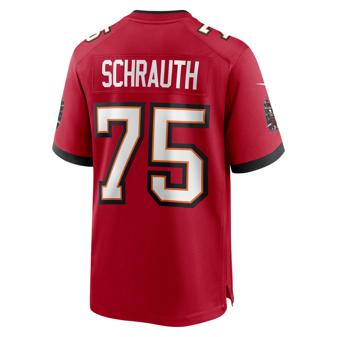 Men's Nike Tampa Bay Buccaneers Billy Schrauth Red Team Game NFL Jersey