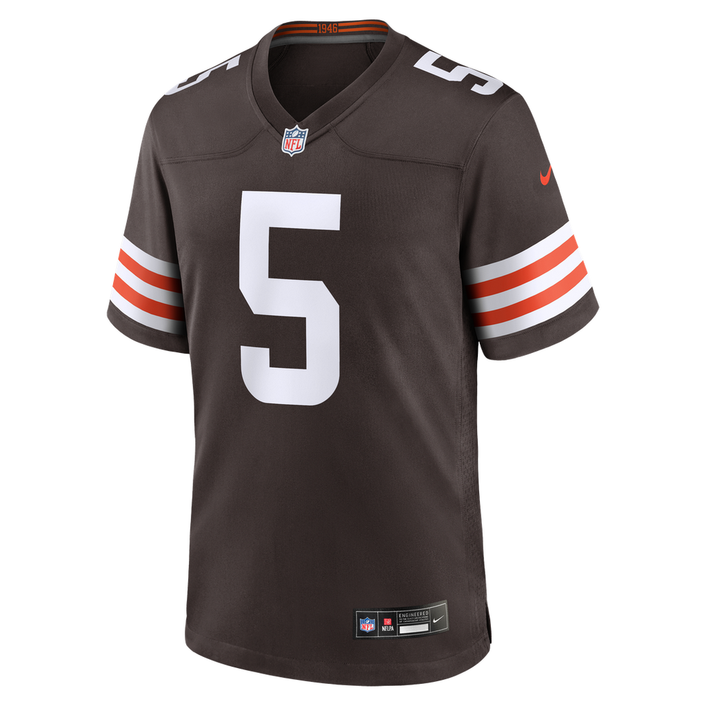 Men's Nike Cleveland Browns Rayshawn Jenkins Brown Team Game NFL Jersey