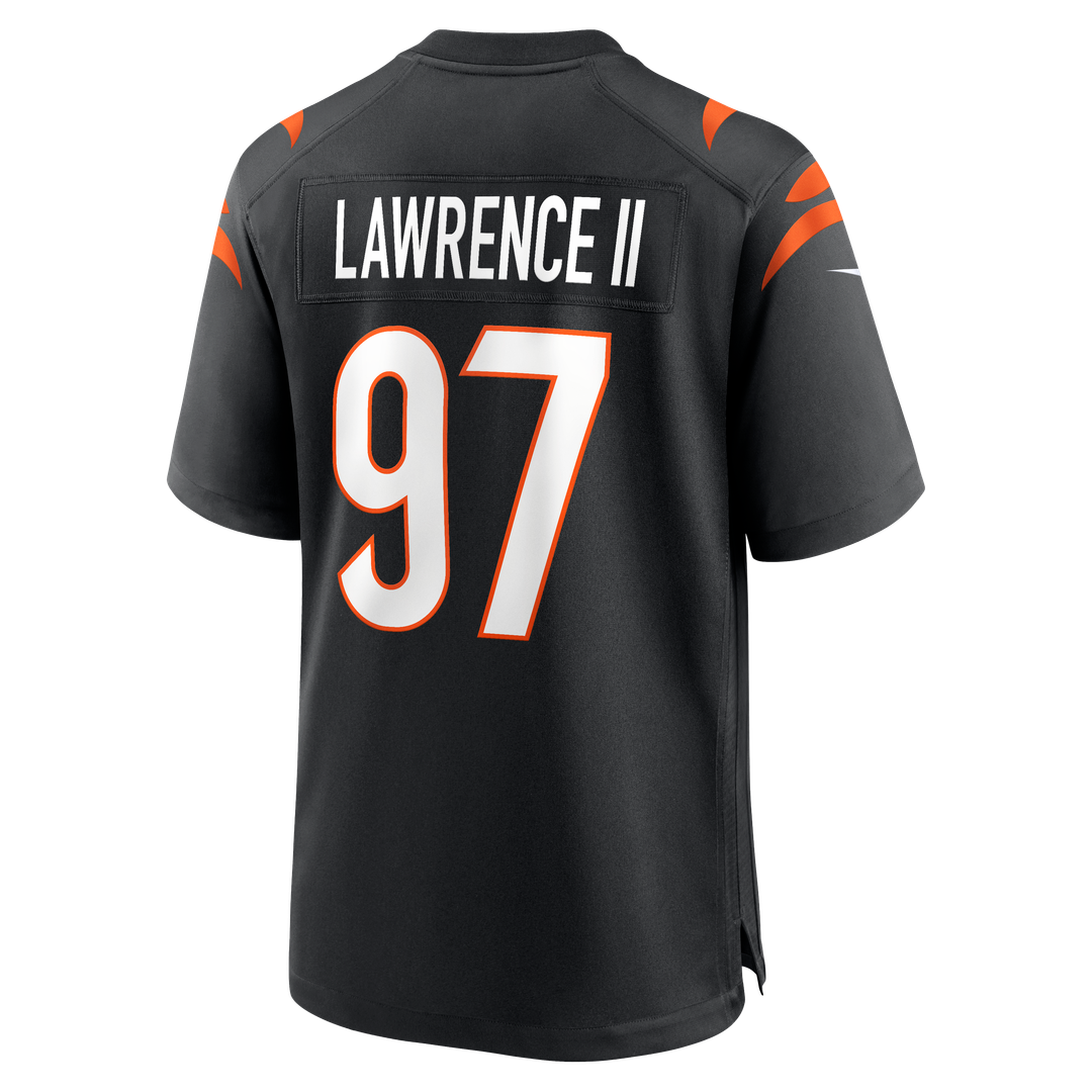 Men's Nike Cincinnati Bengals Dexter Lawrence II Black Game NFL Jersey