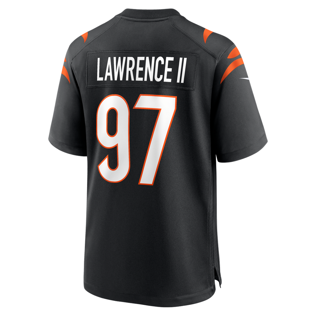 Men's Nike Cincinnati Bengals Dexter Lawrence II Orange Game NFL Jersey