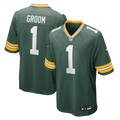 Men's Nike Green Bay Packers Number 1 Groom Green Game NFL Jersey