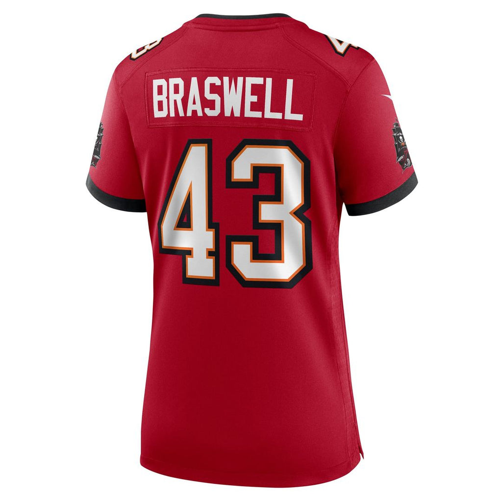 Women's Nike Tampa Bay Buccaneers Chris Braswell Red Team Game NFL Jersey