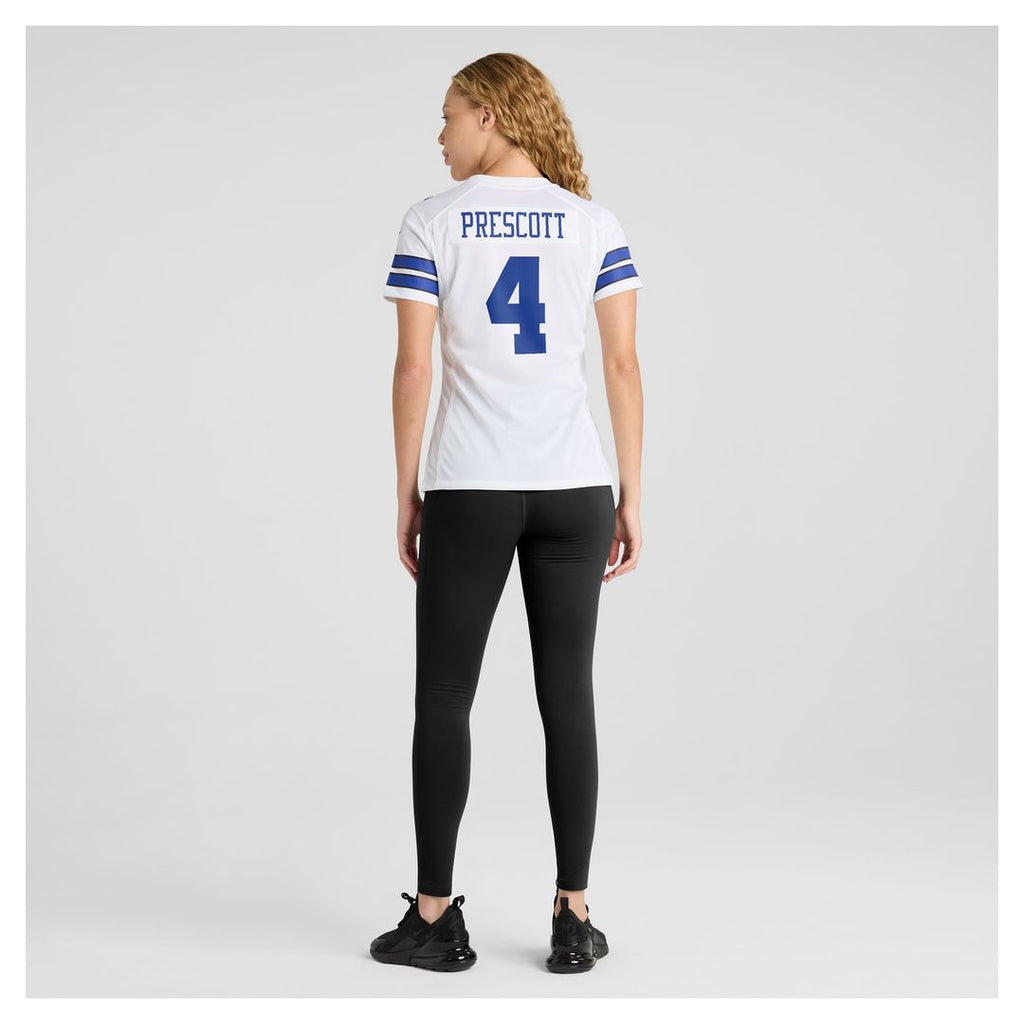 Women's Nike Dallas Cowboys Dak Prescott White Team Game NFL Jersey
