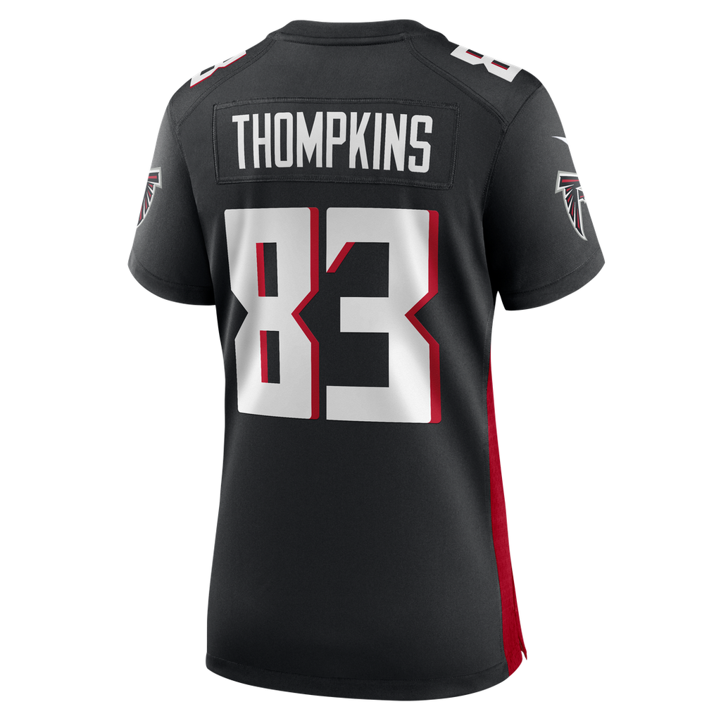 Women's Nike Atlanta Falcons Deven Thompkins Black Team Game NFL Jersey
