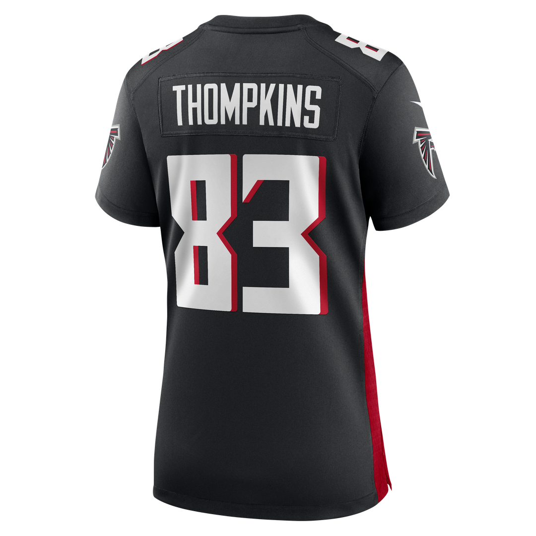 Women's Nike Atlanta Falcons Deven Thompkins Black Team Game NFL Jersey