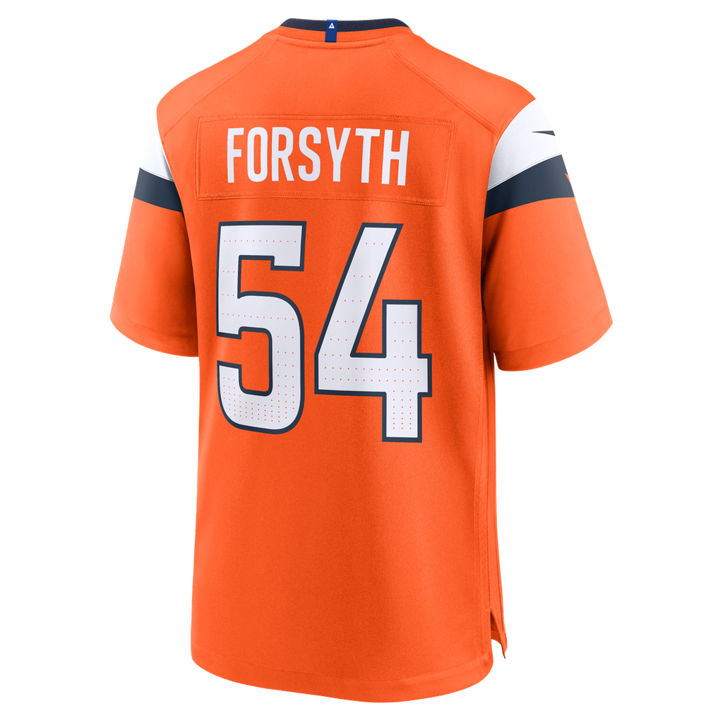 Men's Nike Denver Broncos Alex Forsyth Orange Team Game NFL Jersey
