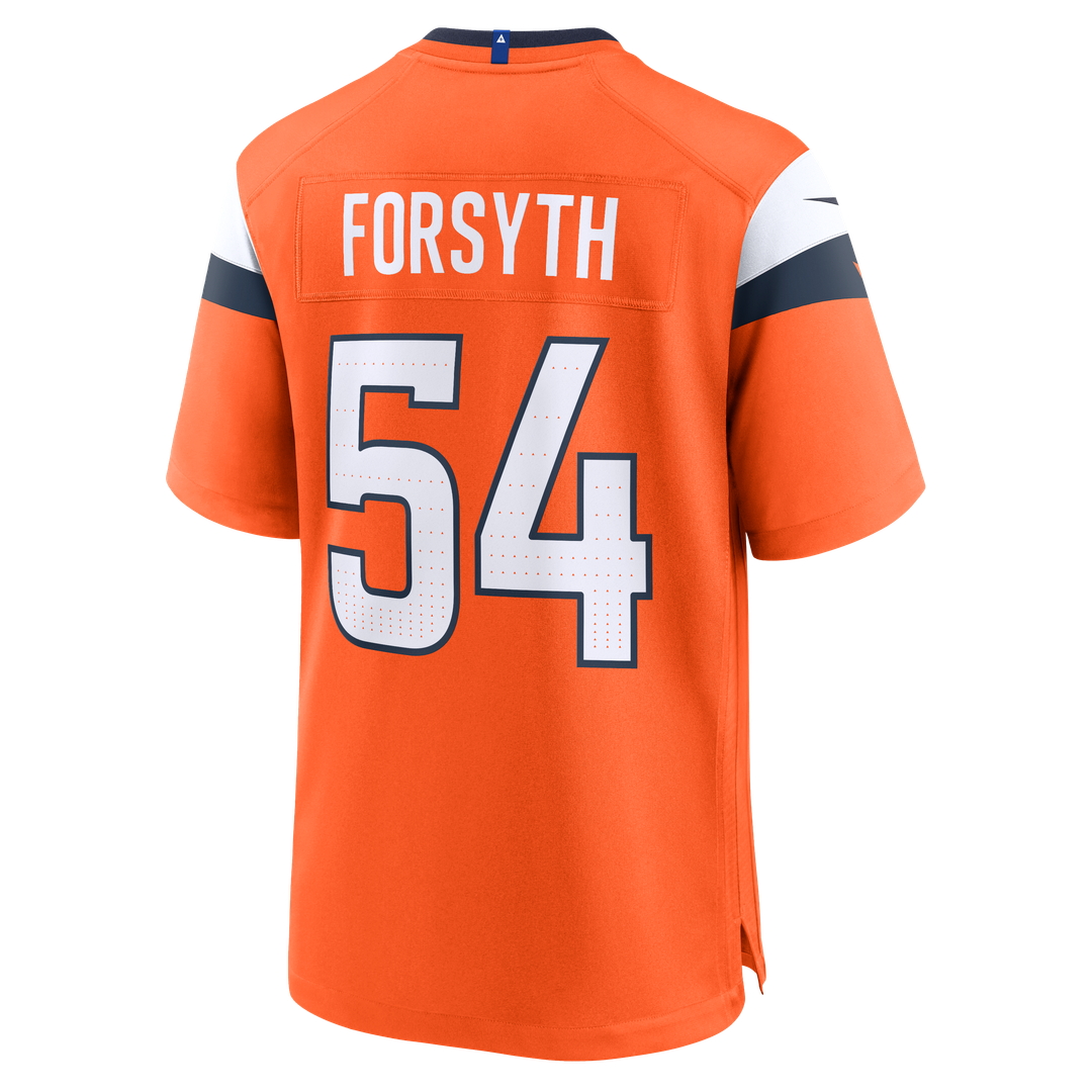 Men's Nike Denver Broncos Alex Forsyth Orange Team Game NFL Jersey