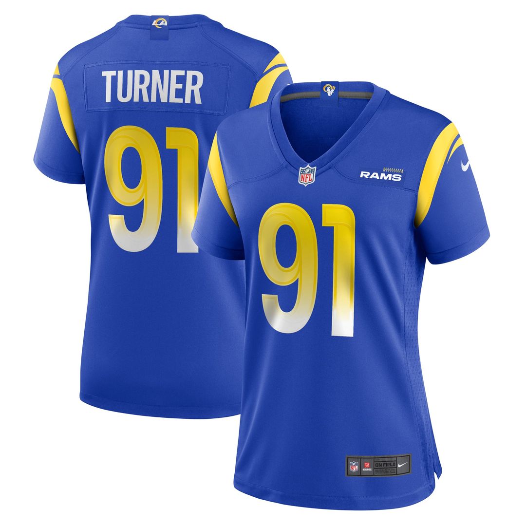 Women's Nike Los Angeles Rams Kobie Turner Royal Home Game NFL Jersey
