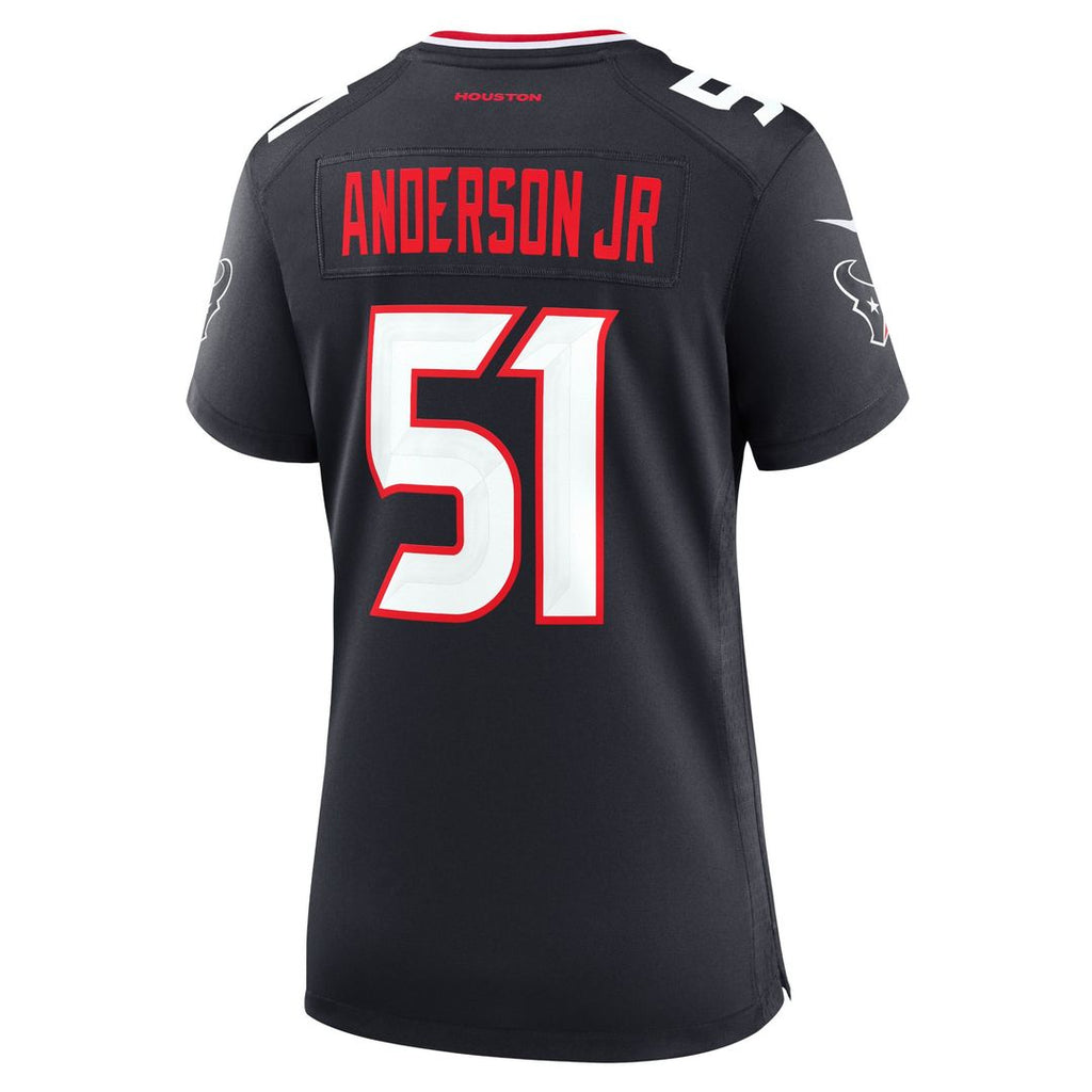 Women's Nike Houston Texans Will Anderson Jr. Navy Game NFL Jersey