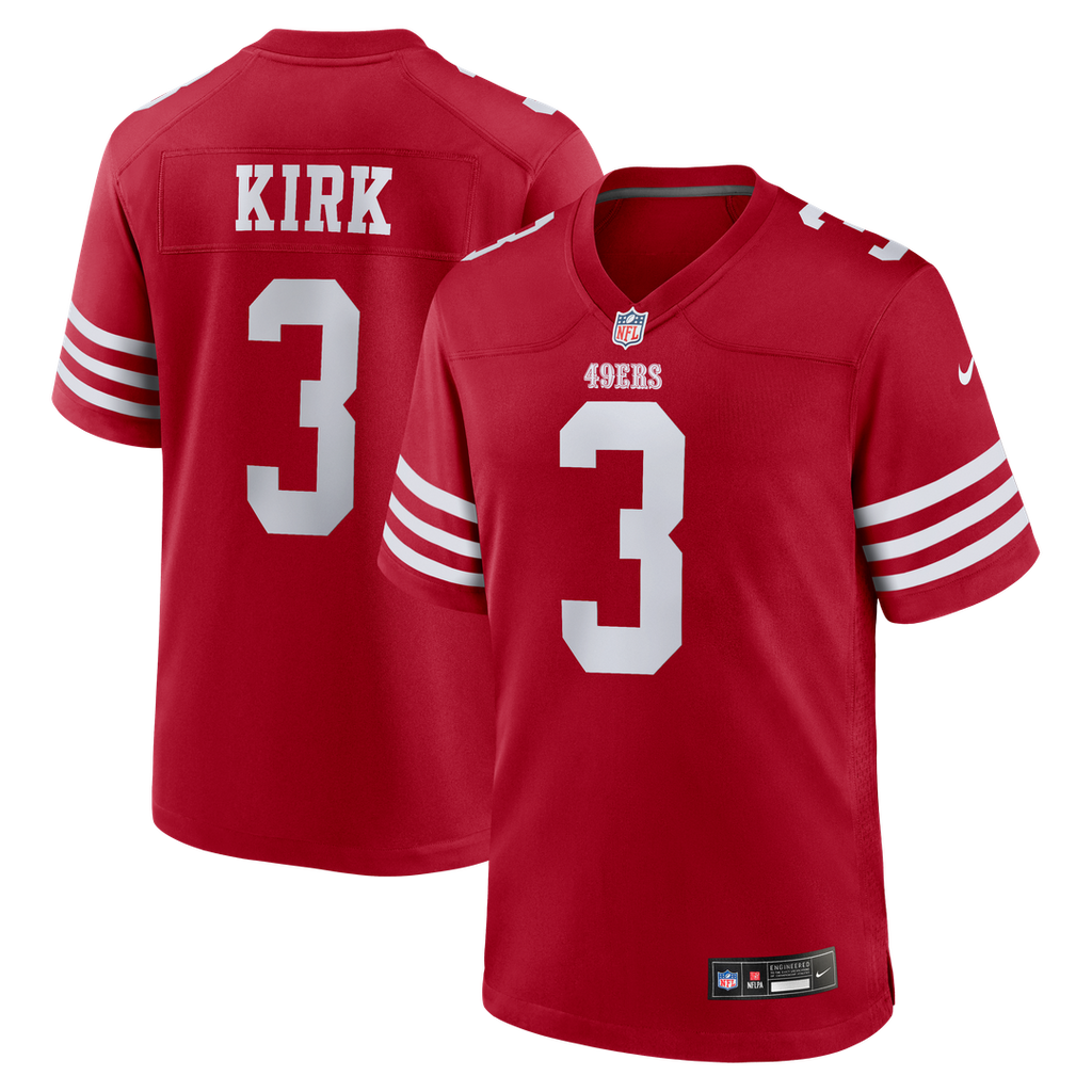 Men's Nike San Francisco 49ers Christian Kirk Scarlet Team Game NFL Jersey
