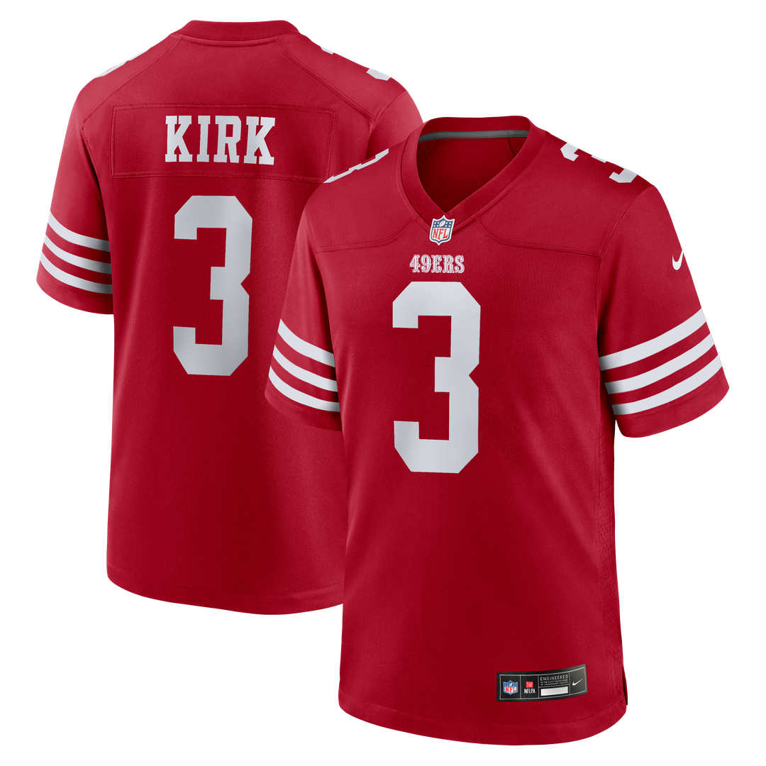 Men's Nike San Francisco 49ers Christian Kirk Scarlet Team Game NFL Jersey