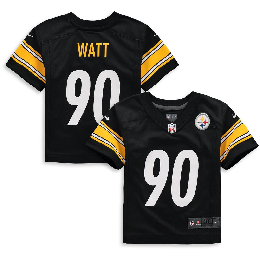 Toddler Nike Pittsburgh Steelers T.J. Watt Black Game NFL Jersey