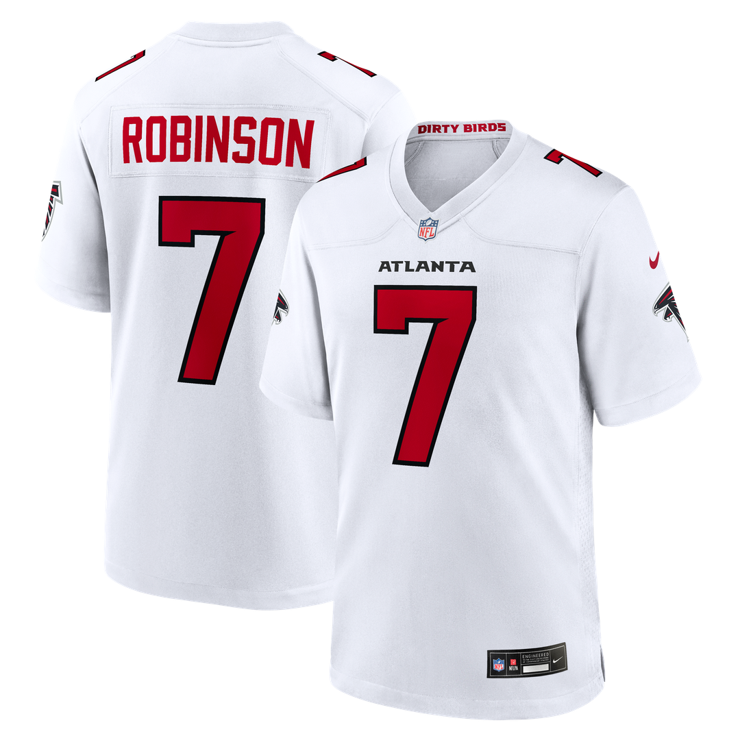 Men's Nike Atlanta Falcons Bijan Robinson Red Game NFL Jersey
