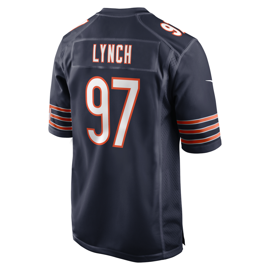Men's Nike Chicago Bears James Lynch Navy Team Game NFL Jersey