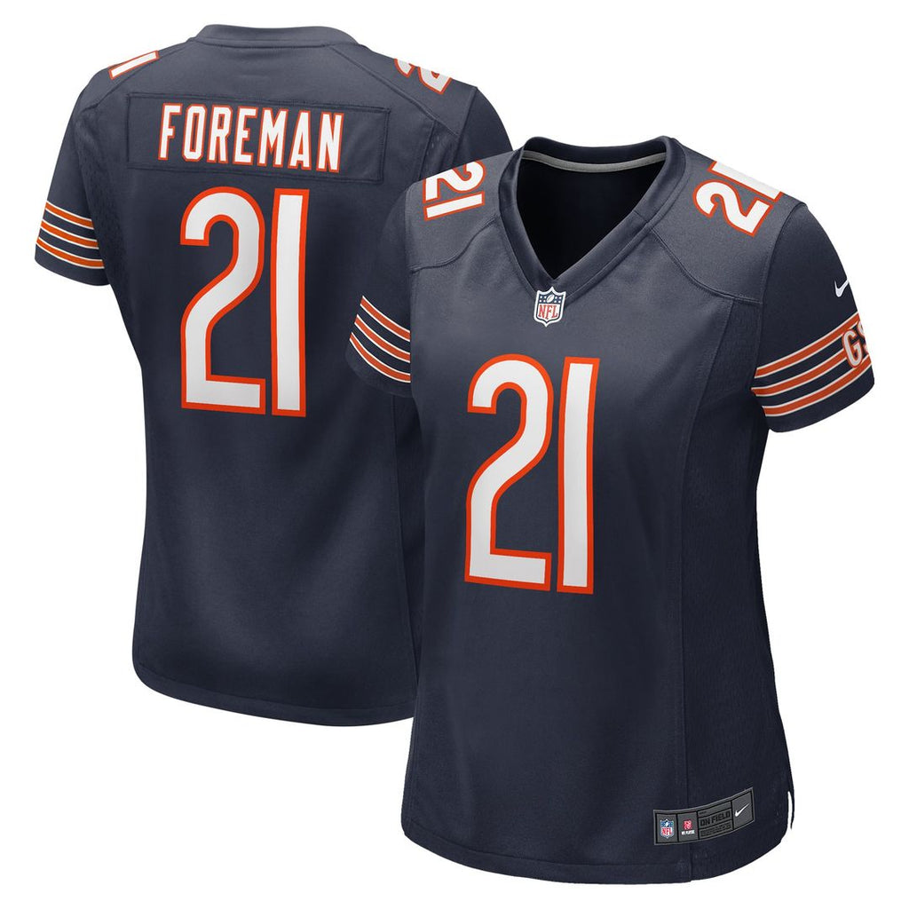 Women's Nike Chicago Bears D'Onta Foreman Navy Game NFL Jersey