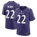 Men's Nike Baltimore Ravens Derrick Henry Purple Team Game NFL Jersey