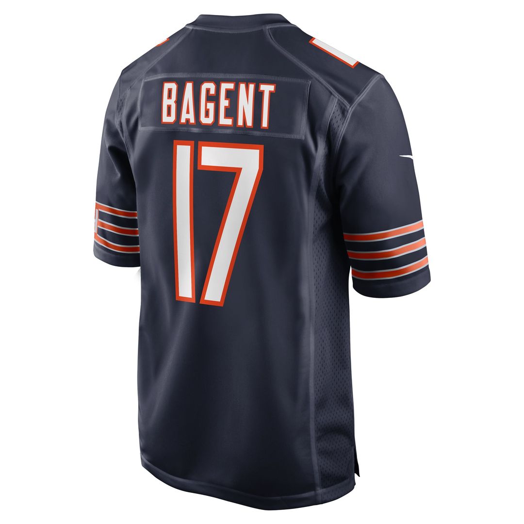 Men's Nike Chicago Bears Tyson Bagent Navy Game NFL Jersey