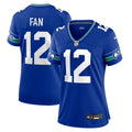 Women's Nike Seattle Seahawks 12s Royal Player NFL Jersey