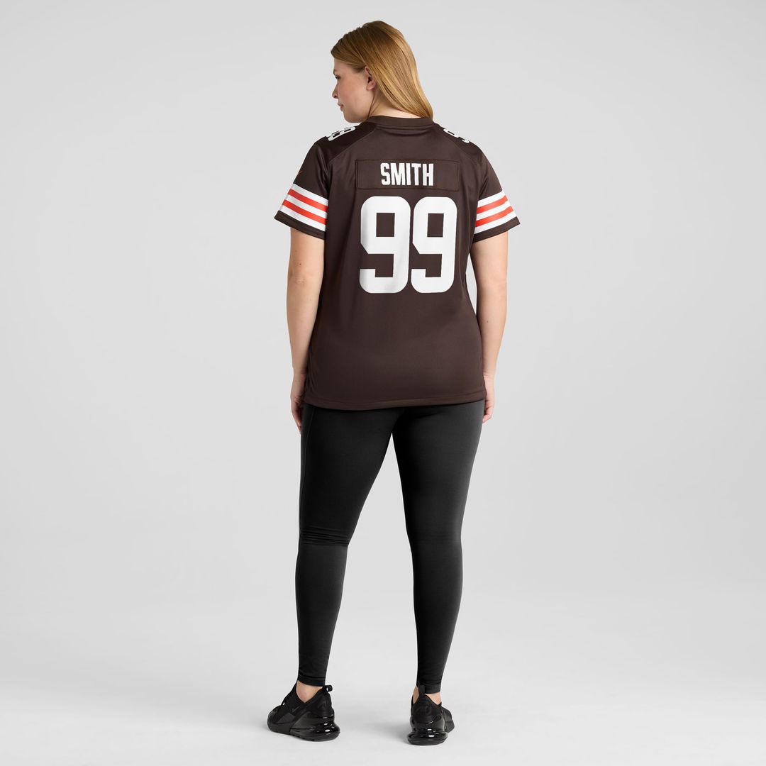 Women's Nike Cleveland Browns Za'Darius Smith Brown Team Game NFL Jersey