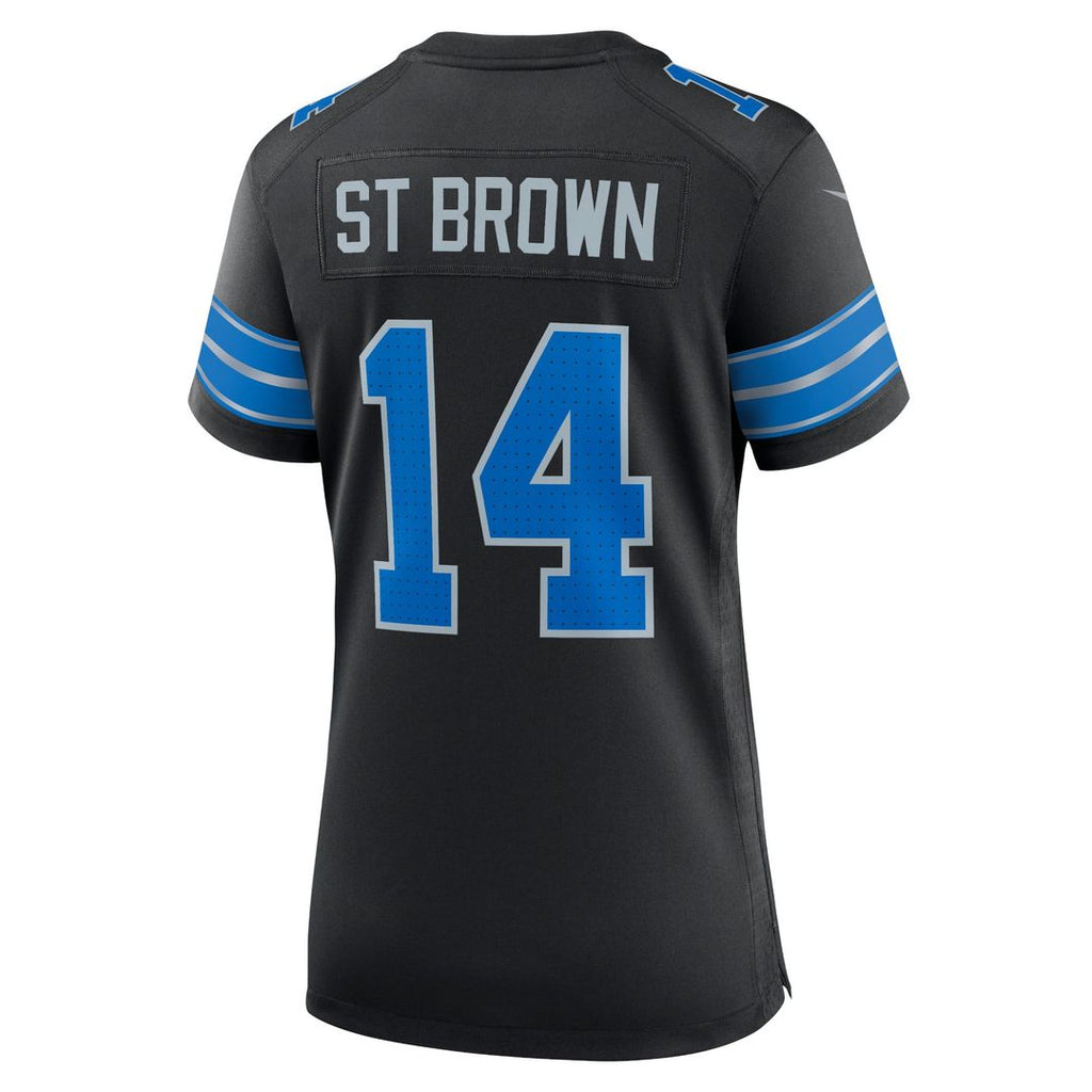 Women's Nike Detroit Lions Amon-Ra St. Brown White Game NFL Jersey