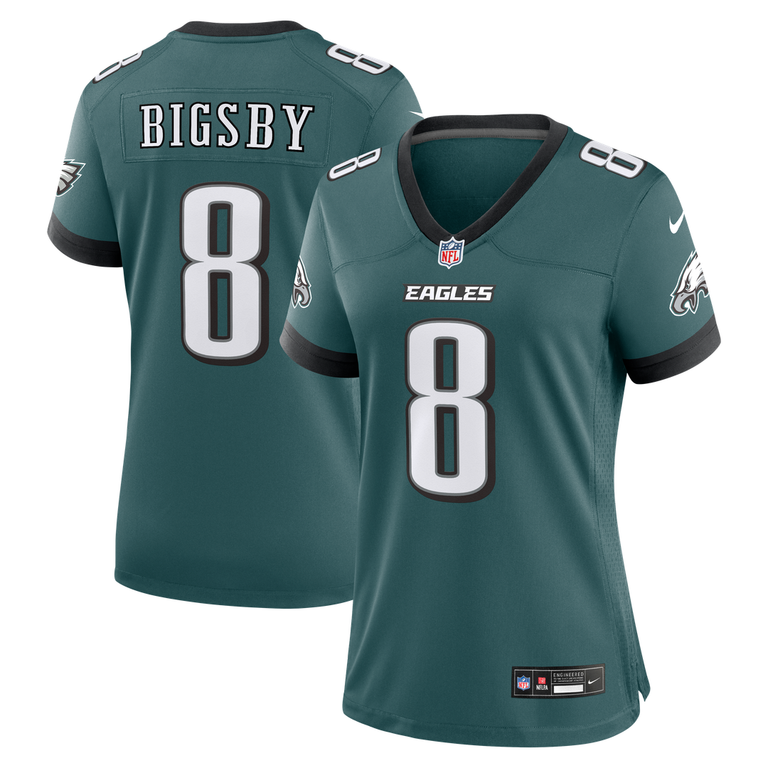 Women's Nike Philadelphia Eagles Tank Bigsby Midnight Green Team Game NFL Jersey